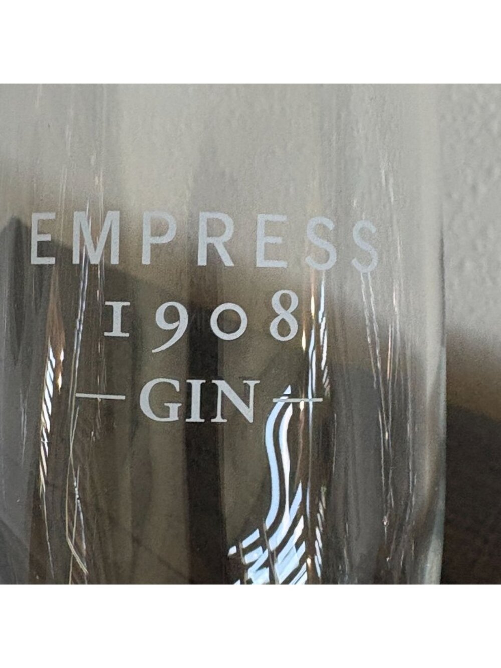 Empress 1908 Gin Champagne Flute Glass Set of 2 Glasses Promotional - Picture 2 of 7